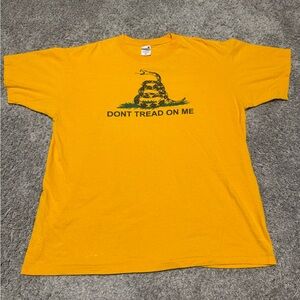Anvil Yellow Short Sleeve Tee with Snake Graphic